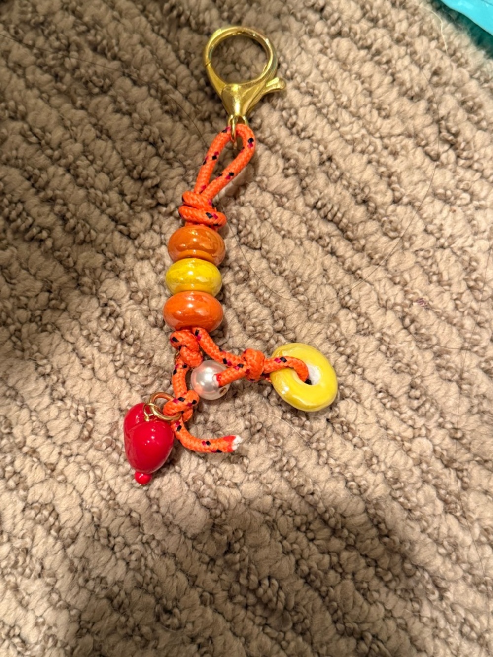 NWOT Parke x Timeless Pearly Beaded Keychain